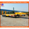 Heavy Duty 45ton 3 Axle Lowbed Semi Trailer with Mechanical Ramps